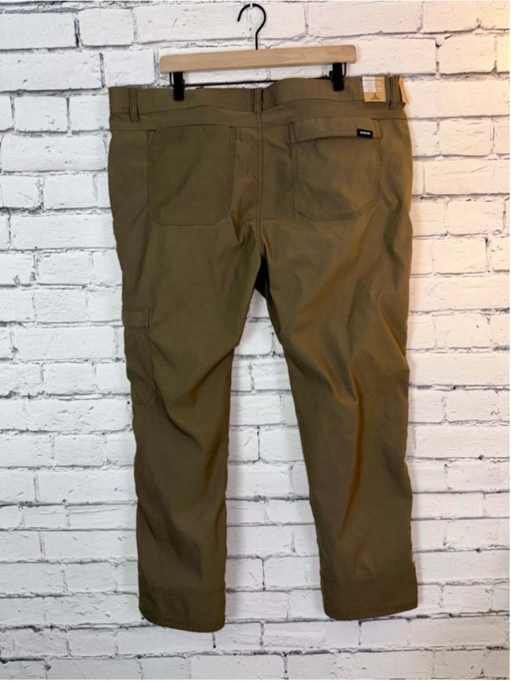 Men's Prana Pants size 40x32 Brown Stretch Zion Slim Cargo Pants Hiking Pants - Picture 10 of 16
